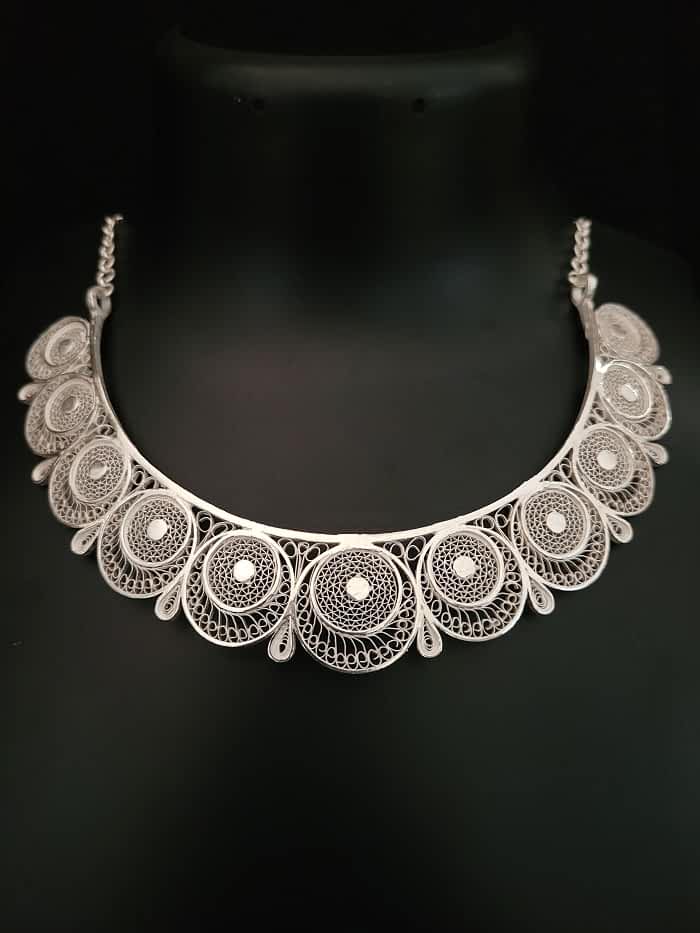 Royal Plume Choker and earrings set, perfect for festive occasions, featuring a luxurious peacock feather motif.