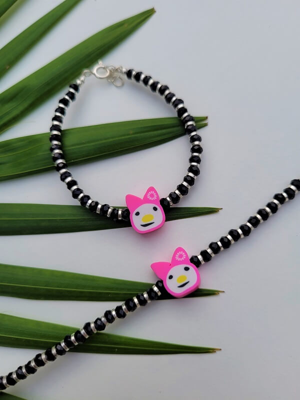 Baby Bracelets Black Beads