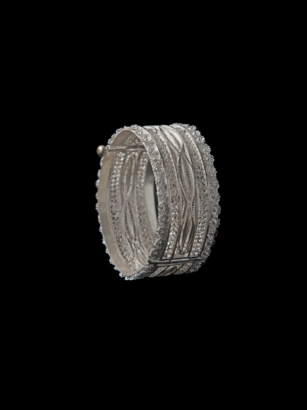 Silver Filigree bangles for women online Handmade – Silverlinings