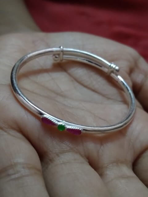 Baby boy bangle Silver