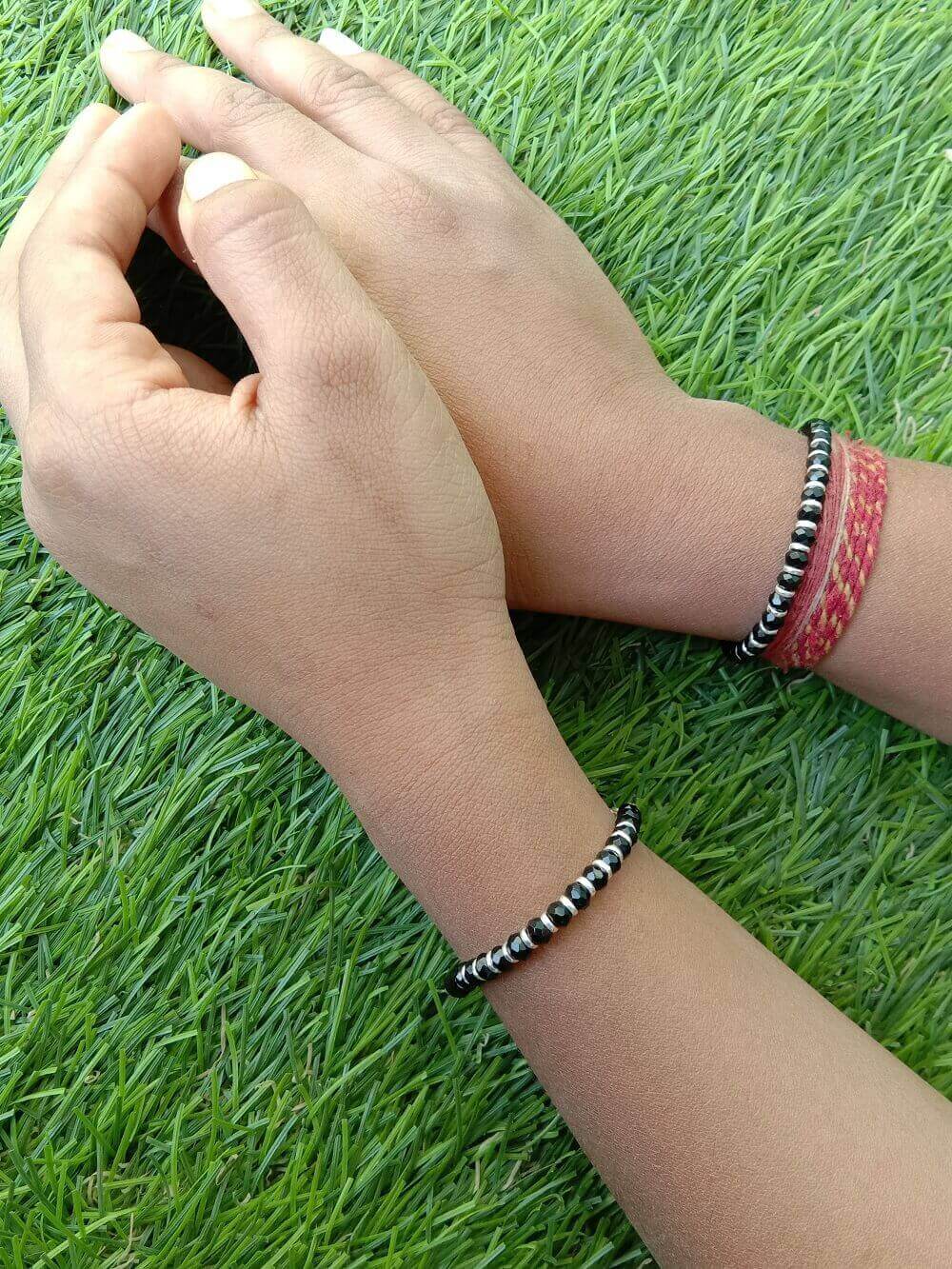 Baby Black Beads Bracelet BB045