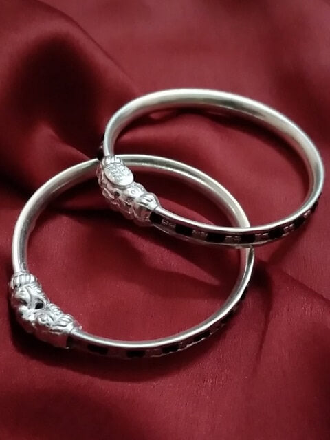 Silver Bangles online for Baby Baby Nazariya Silver by Silverlinings
