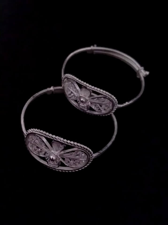 Baby bangles silver