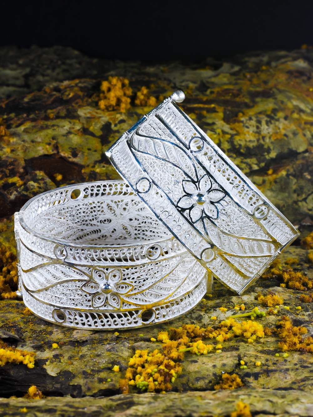 Silver Bangles online for women Silverlinings Handmade Filigree
