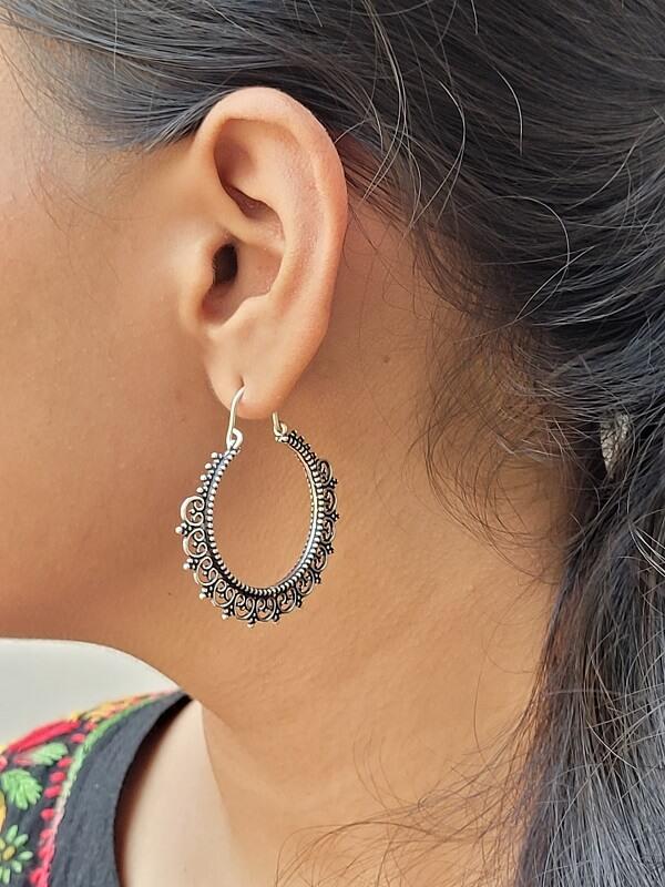 Silver Lining Piercing Body Piercing Age Silver Hoop Earrings