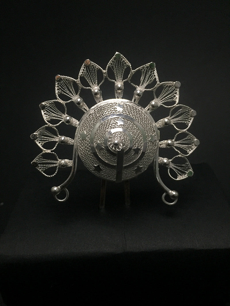 Silver hair accessories