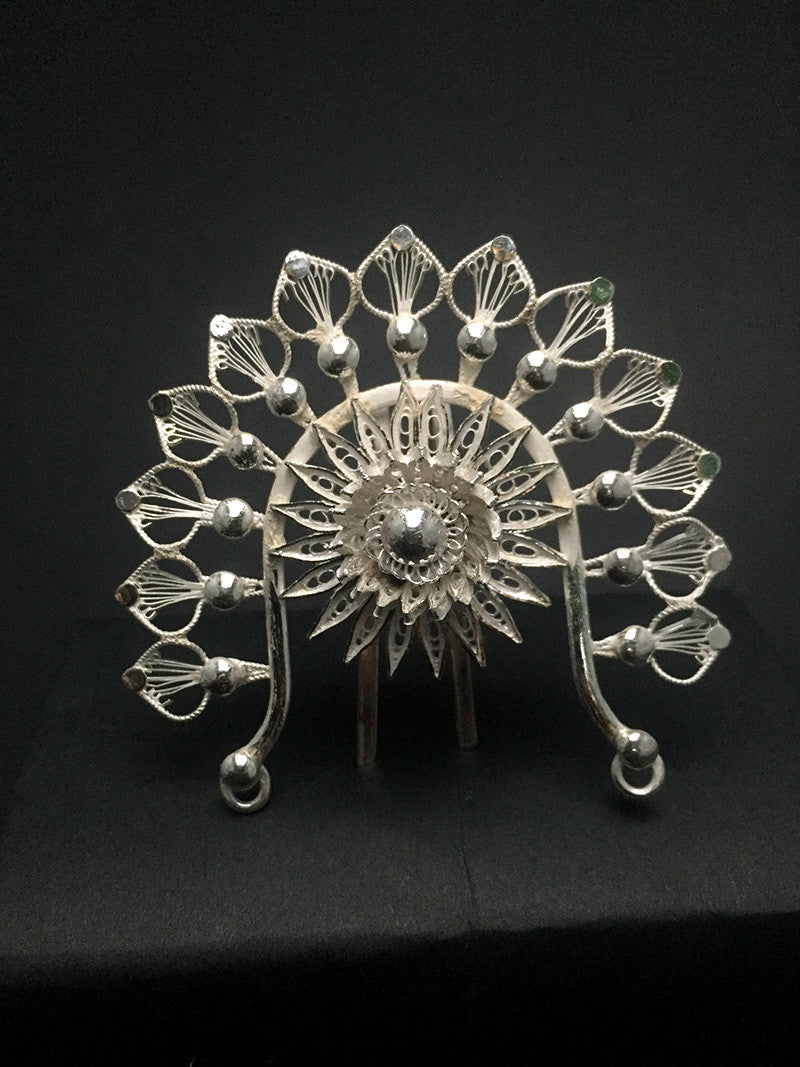 Silver hair accessories