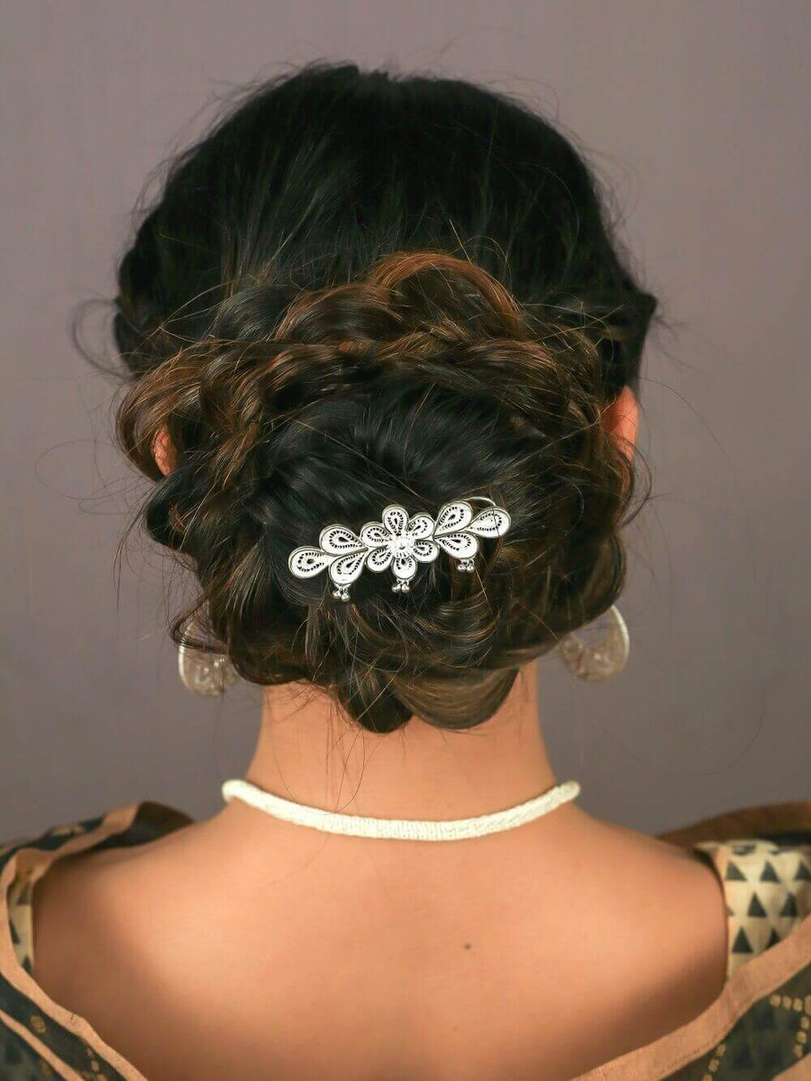 Buy Designer Hair Clips Online Silver Accessories by Silver Linings