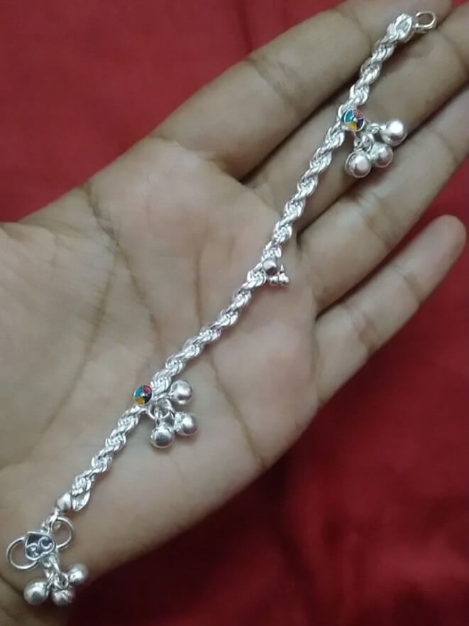 New born kid Silver Anklets Online – Silverlinings