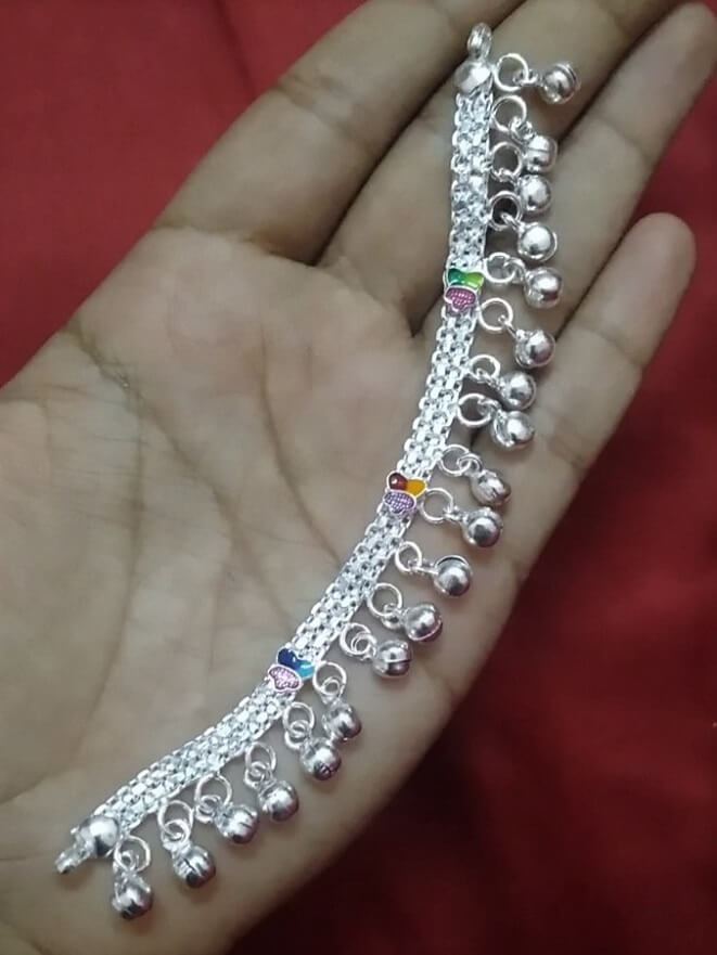 New born Baby Girl Silver Anklets Online – Silverlinings