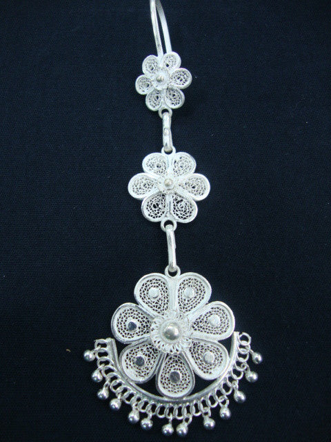 Silver Odissi dance jewellery