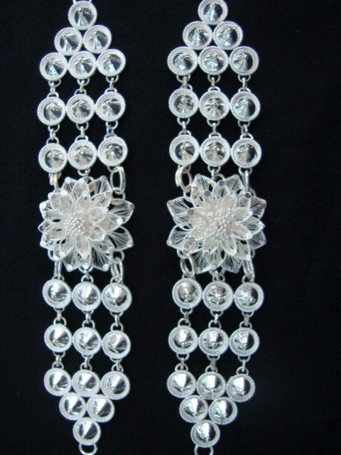 Silver Odissi dance jewellery