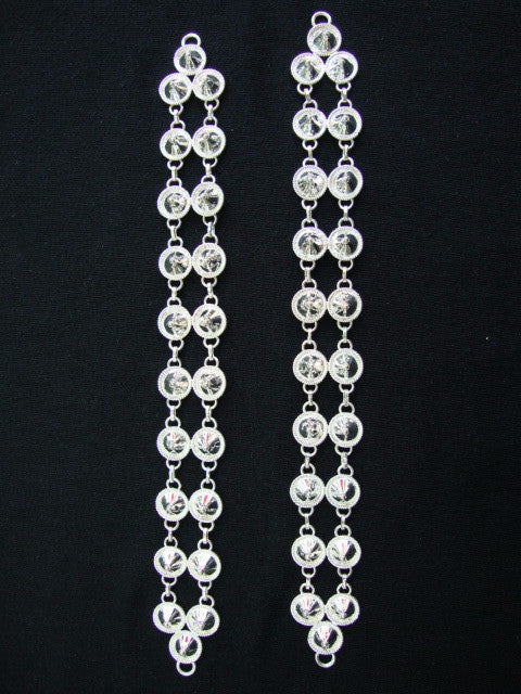 Silver Odissi dance jewellery