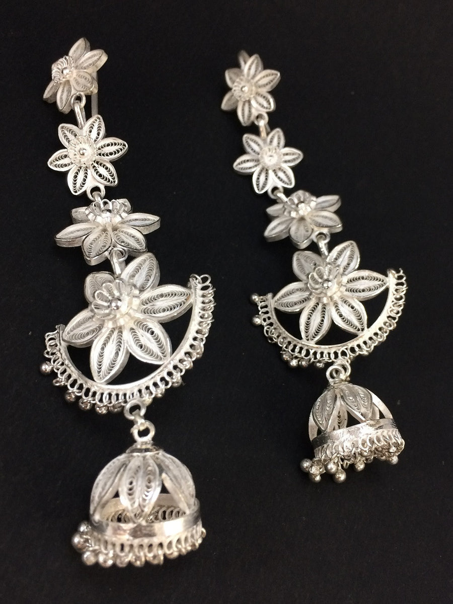 Odissi Dance Jewellery Sets online Silverlinings Handmade Filigree
