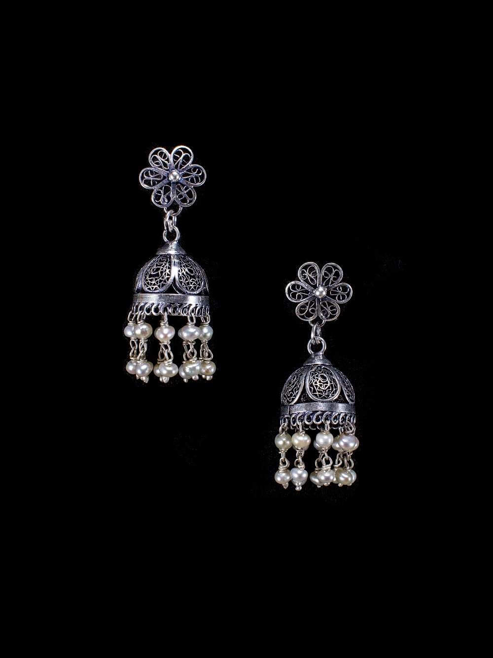 Oxidised Jhumkas