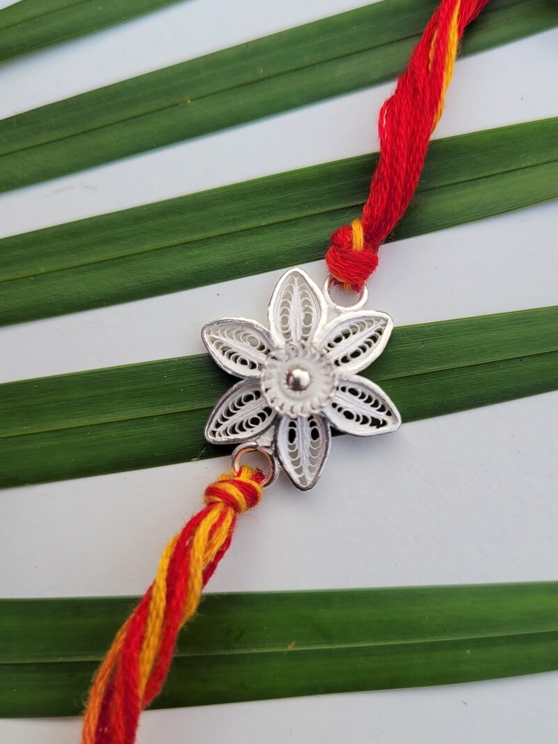 Eternal bond Silver Rakhi - Main Image