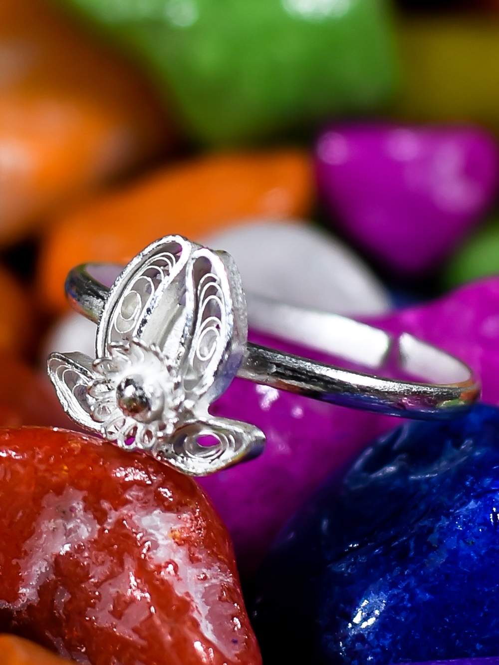 Silver rings for girls online top