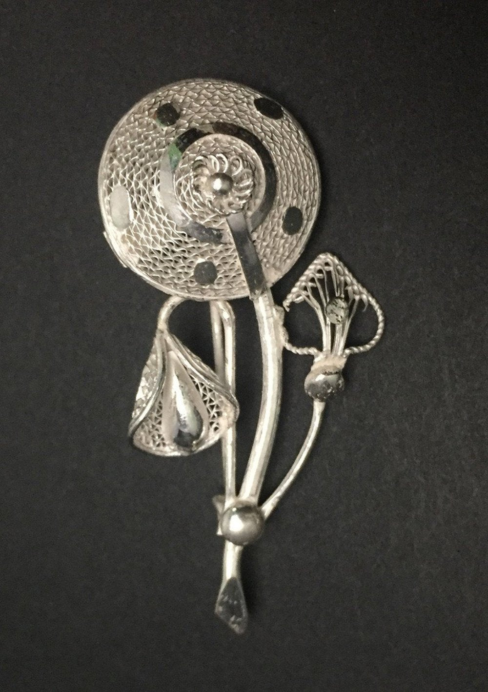Silver Saree Pin