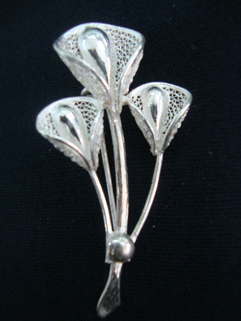 Silver Saree Pin