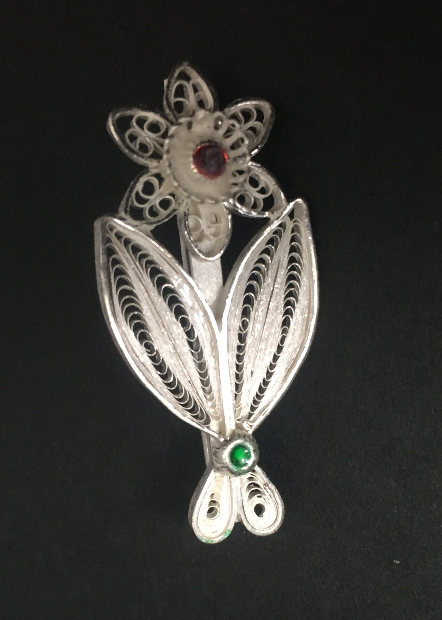 Silver Saree Pin