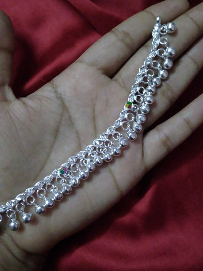 Silver Anklets For Baby Girl Anklet Bracelet Silver Payal For Baby