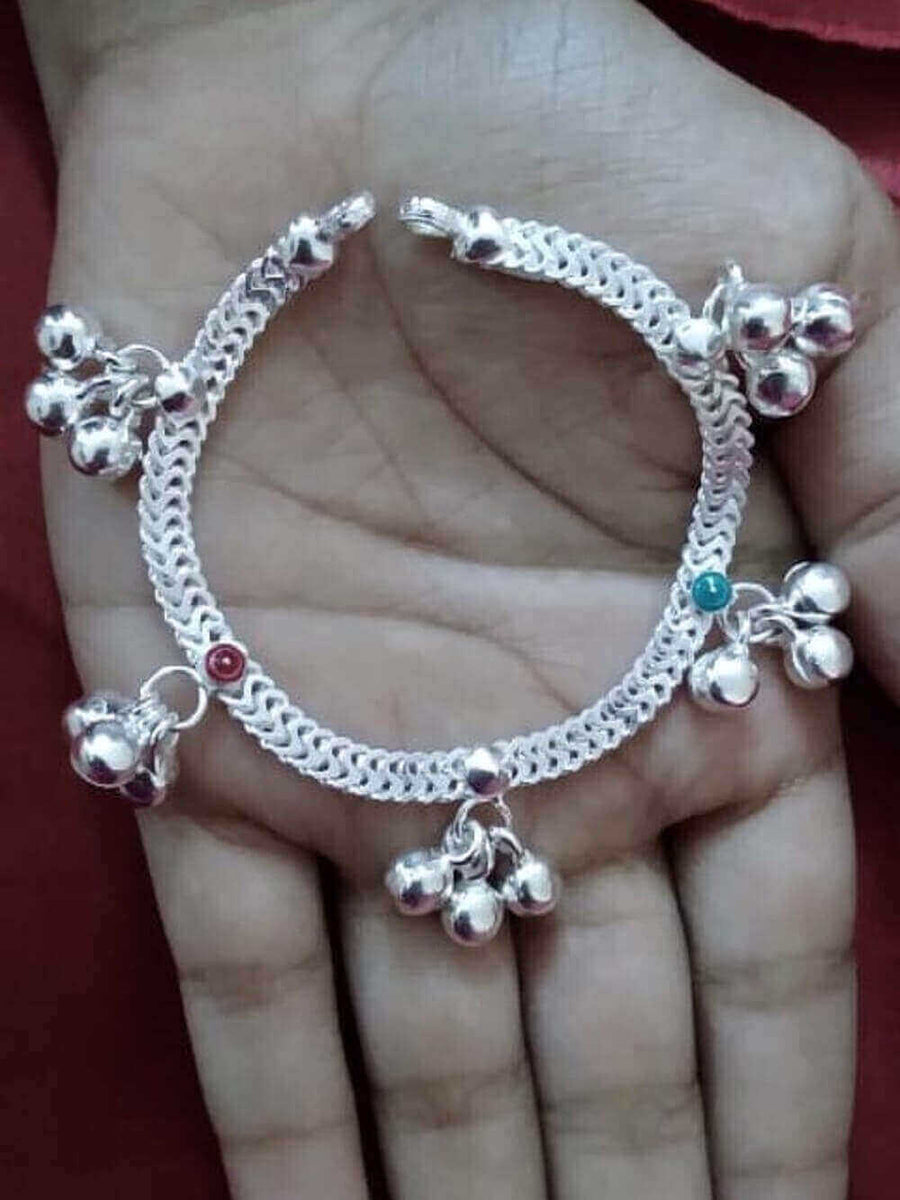 Small baby sale silver anklets