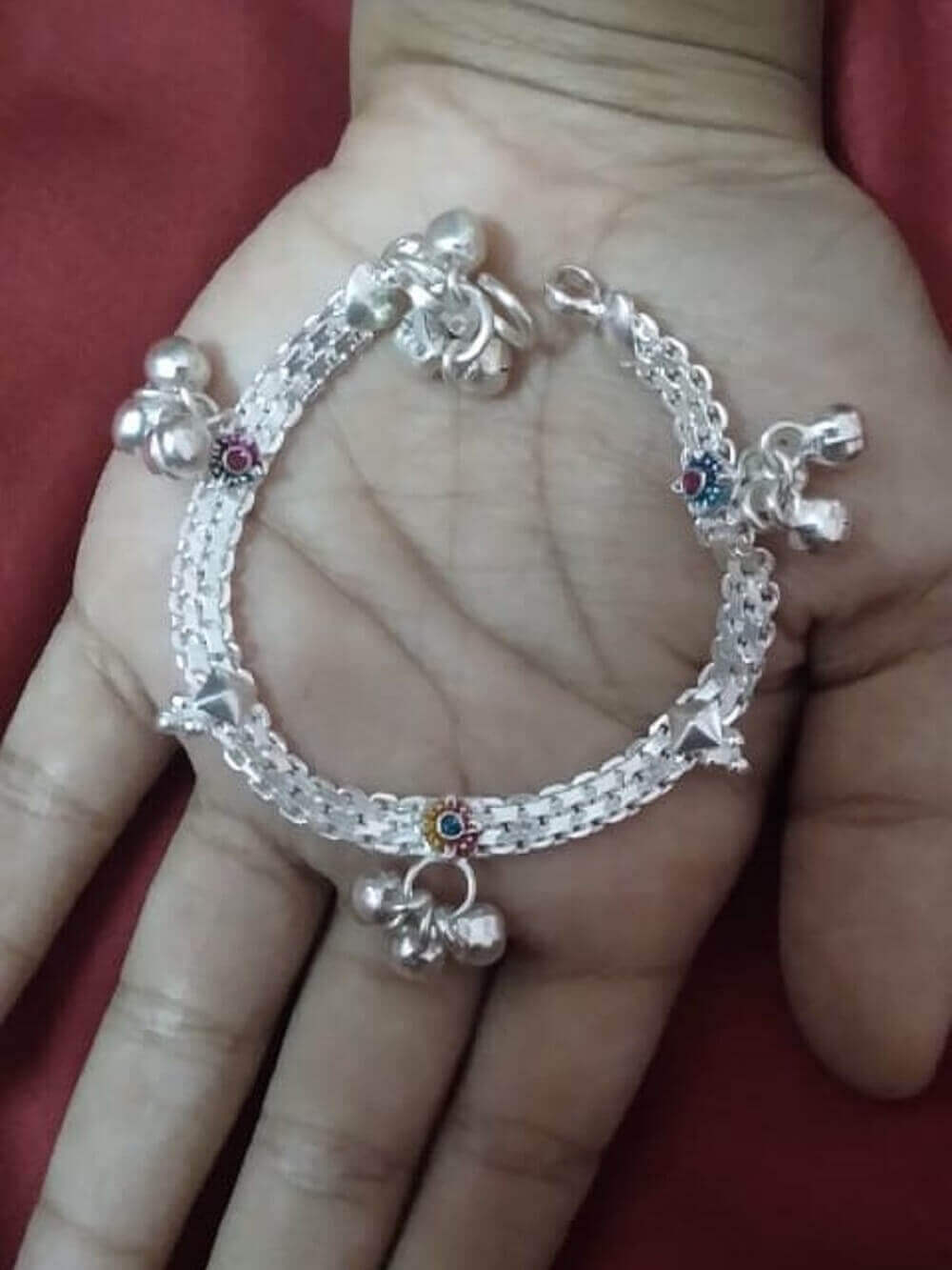 Anklet for baby girl Silver