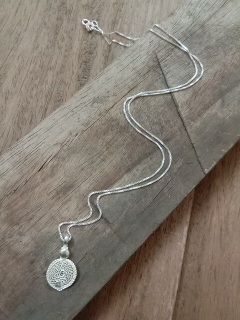 Silver Pendant Lotus - Main Image