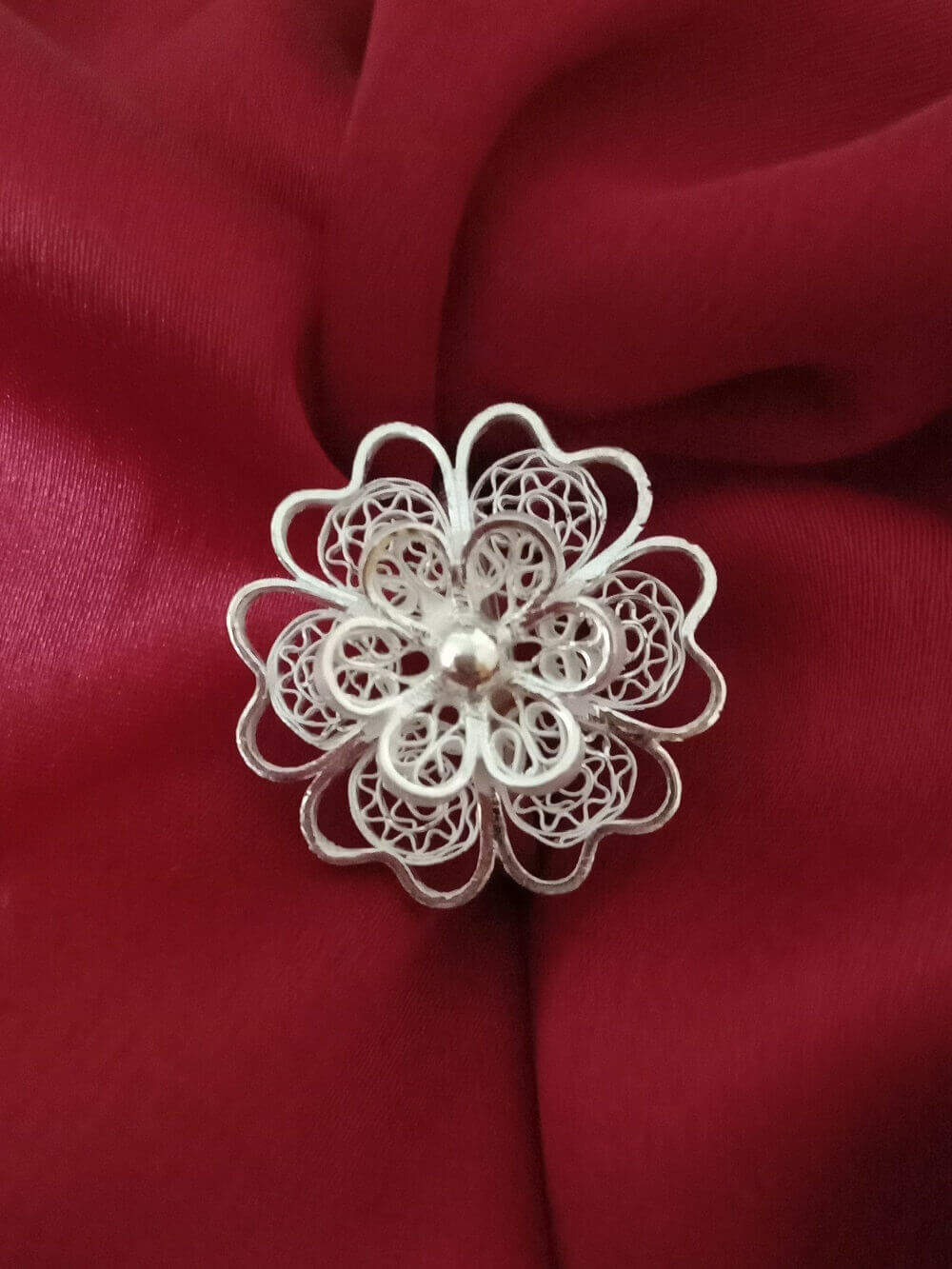 Silver ring for women