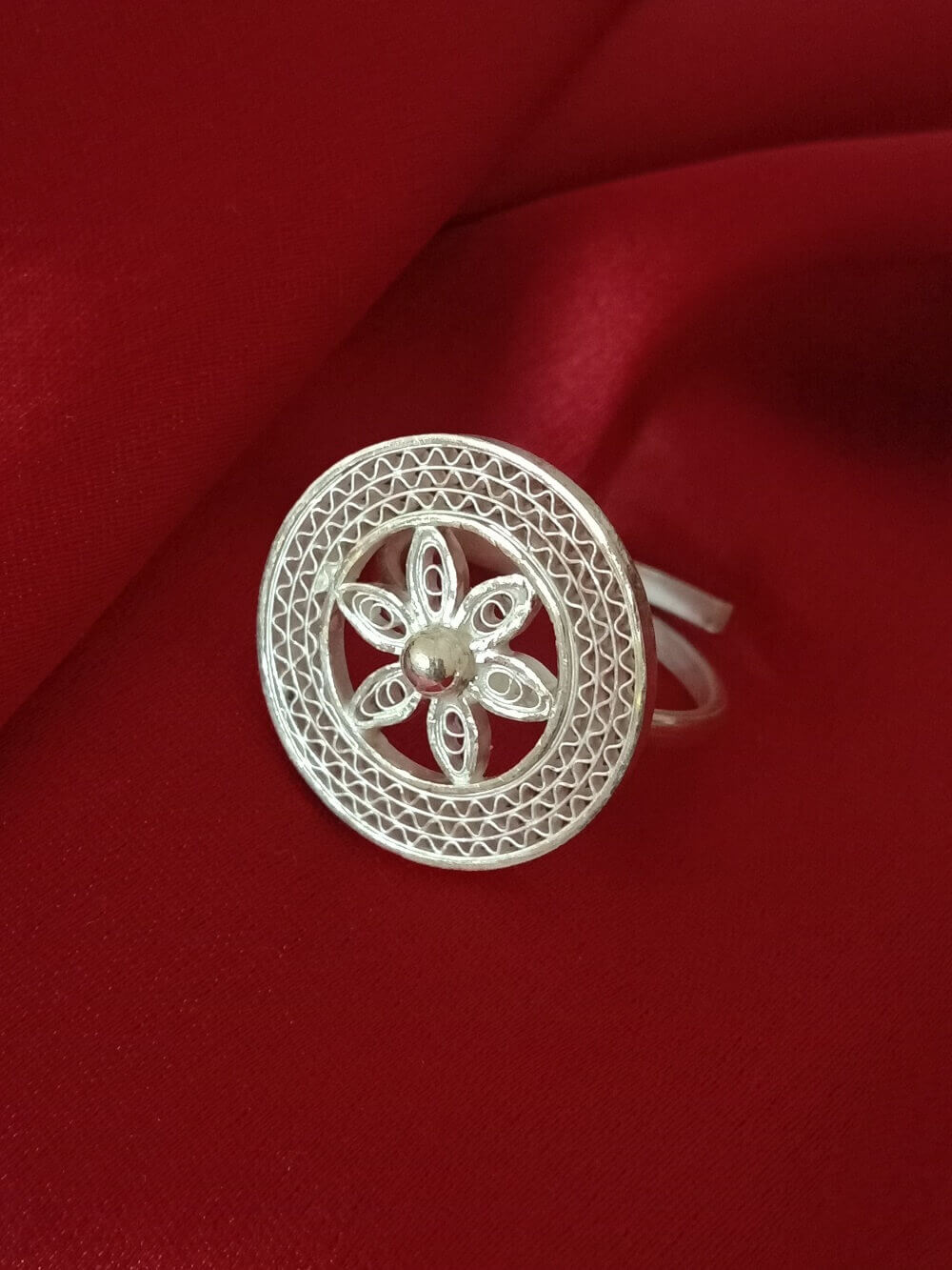 Silver Rings for ladies Silverlinings Cuttack Filigree