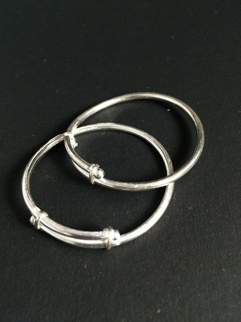 Silver bangles for babies with price sale