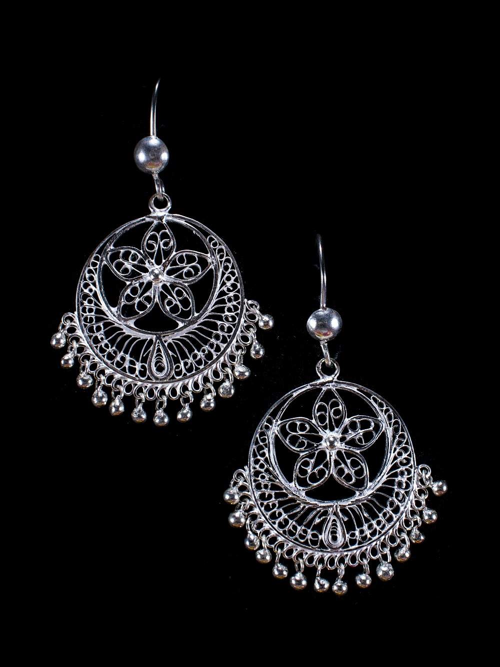 Silver Chandbali
