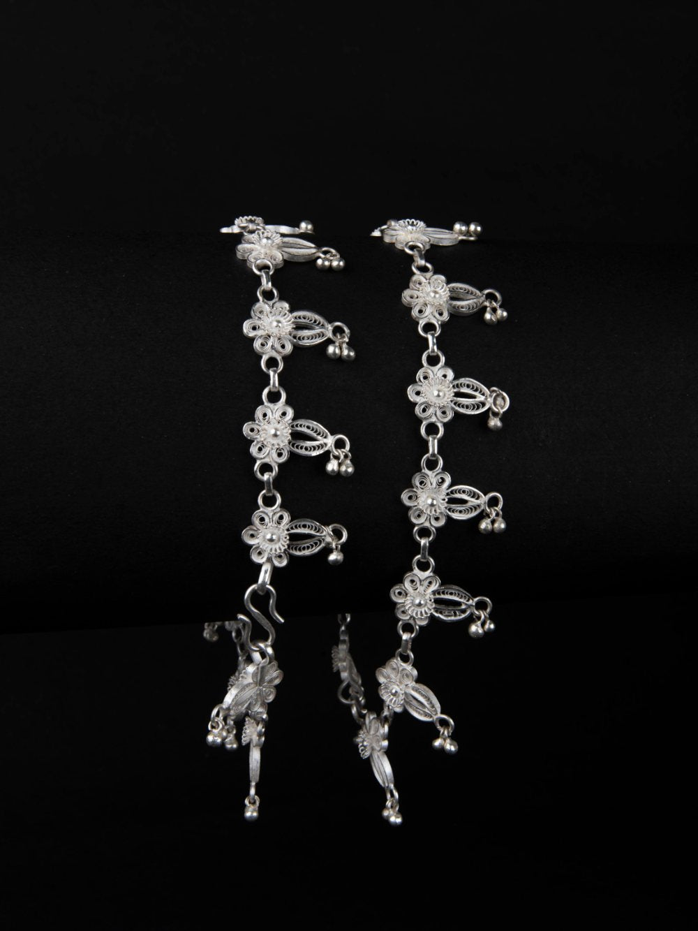 Silver filigree Anklets