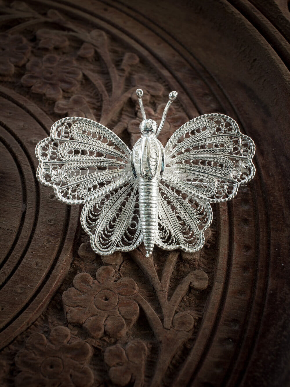 Silver Brooch online for women Silverlinings Handmade Filigree