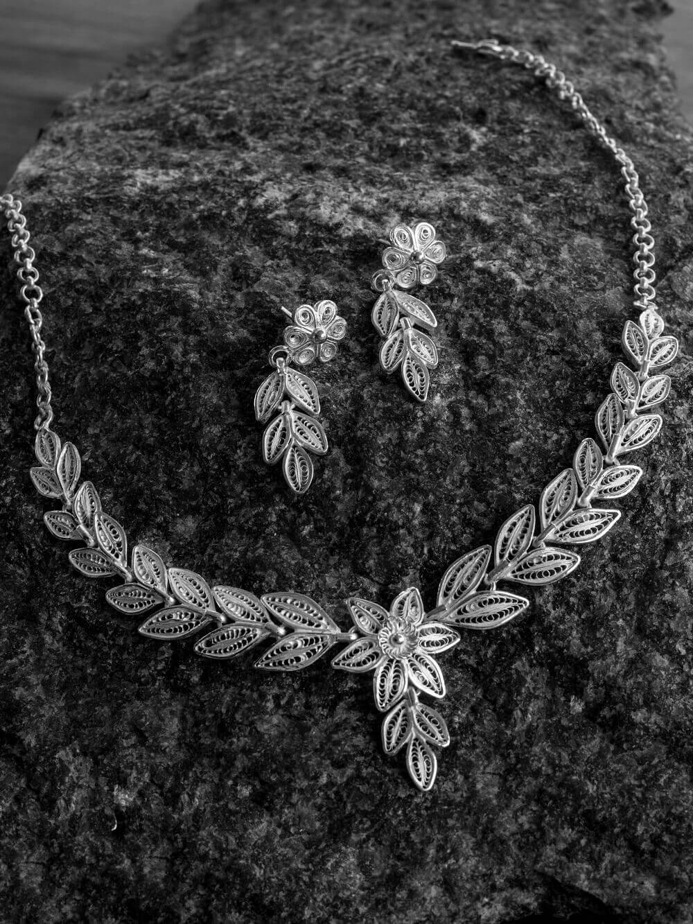 Silver Necklace Cuttack Filigree