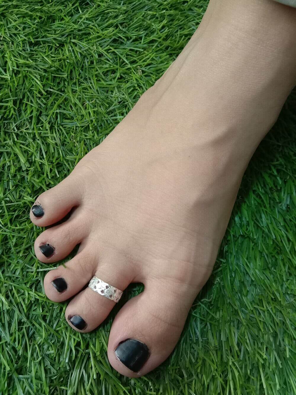 Jewellery Unniyarcha Simple Toe Rings Online Design Silver Toe