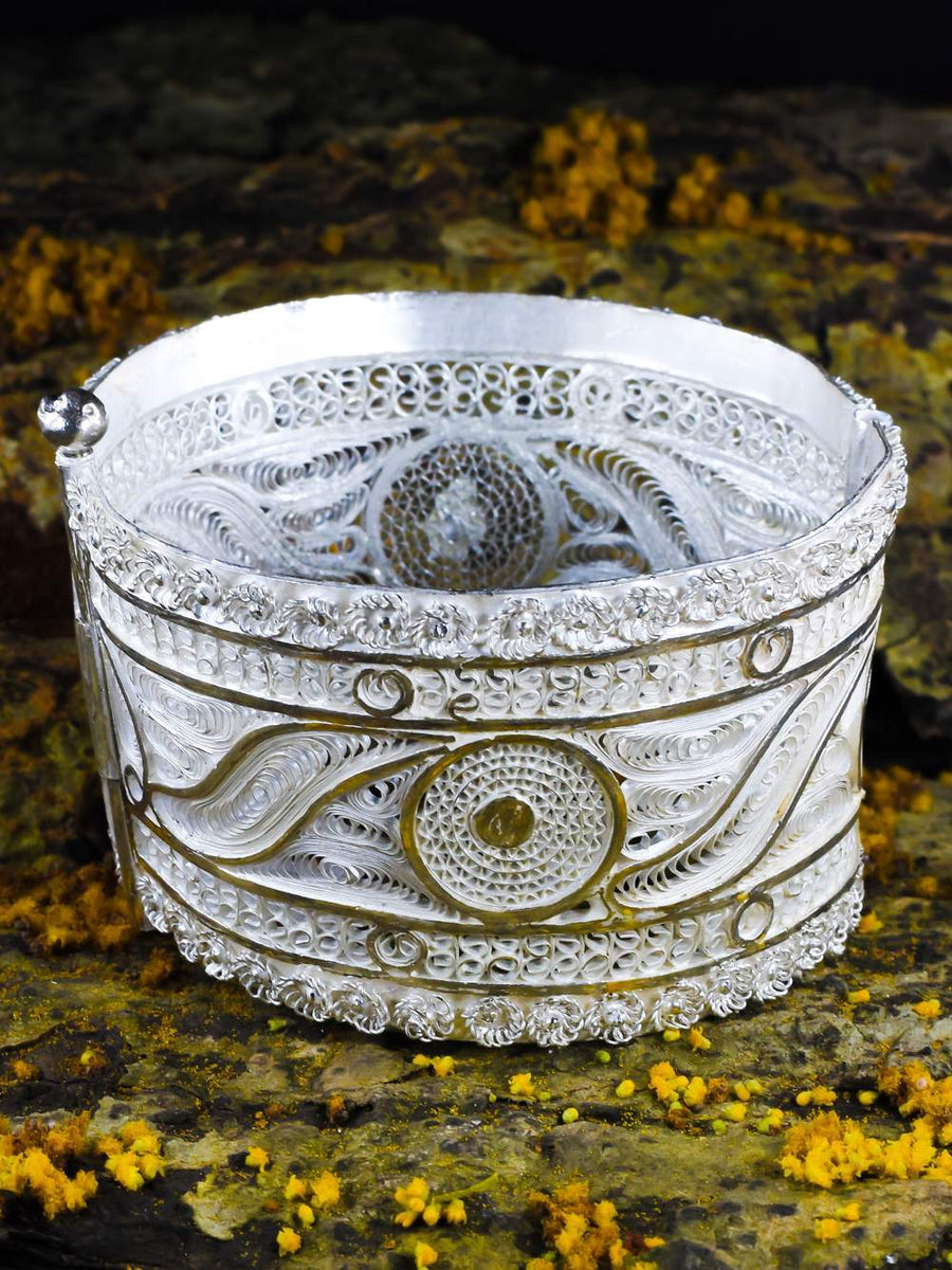 Silver Bangles online for women Silverlinings Handmade Filigree