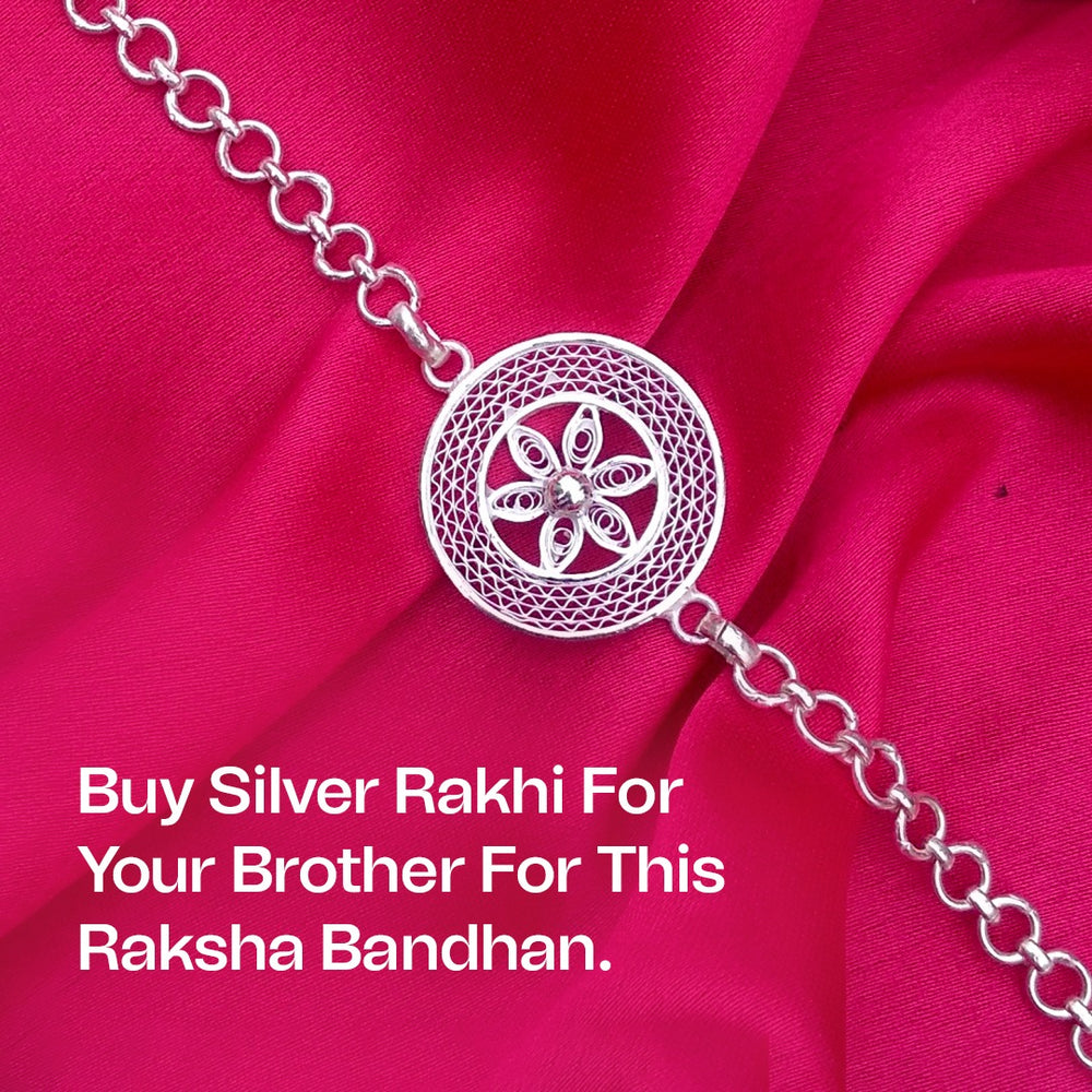 SILVER RAKHI