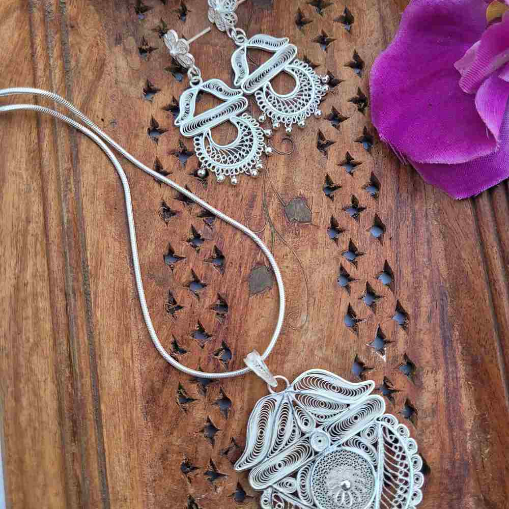 
                      
                        Ethnic Aura Pendant Set
                      
                    