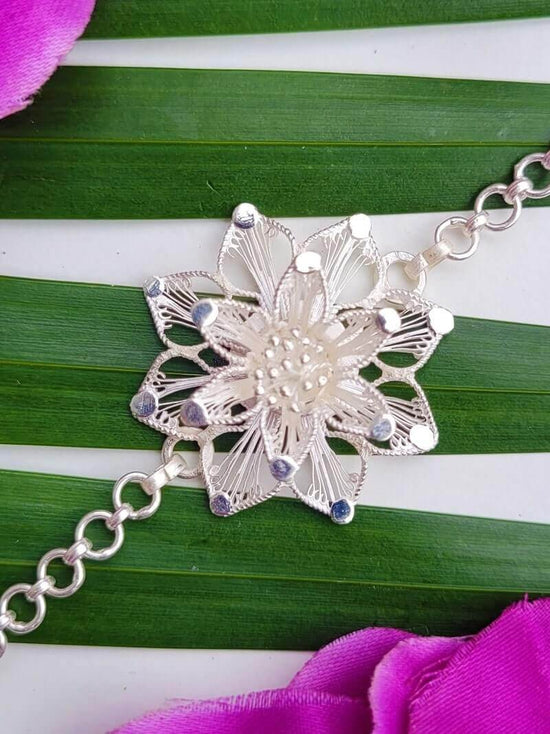 Load image into Gallery viewer, Silver Rakhi Online India
