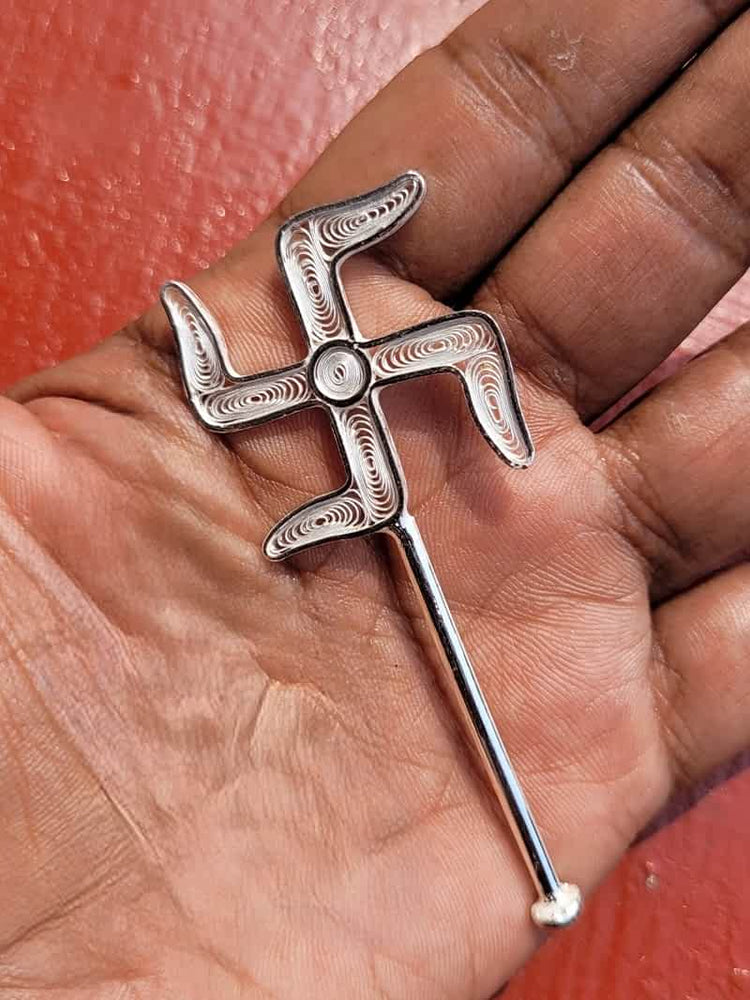 
                      
                        Silver Sathiya Swastika Tilak Stick
                      
                    