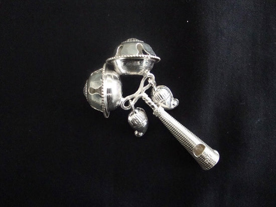 Load image into Gallery viewer, Silver Baby Rattle
