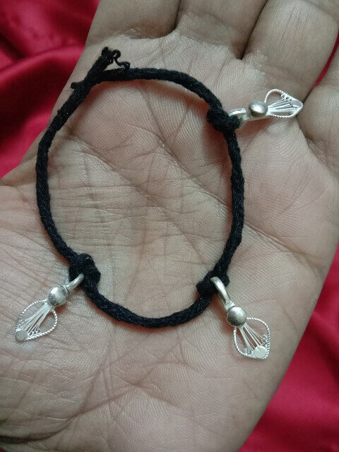 Anklet for baby girl Silver