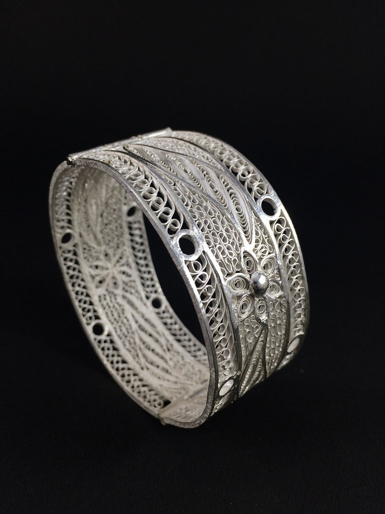 Buy Silver Filigree Bangles for Women Online from Silver Linings ...