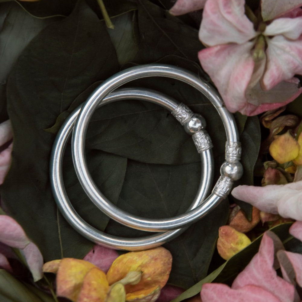 
                      
                        Silver bangles for women | handmade with Filigree art
                      
                    
