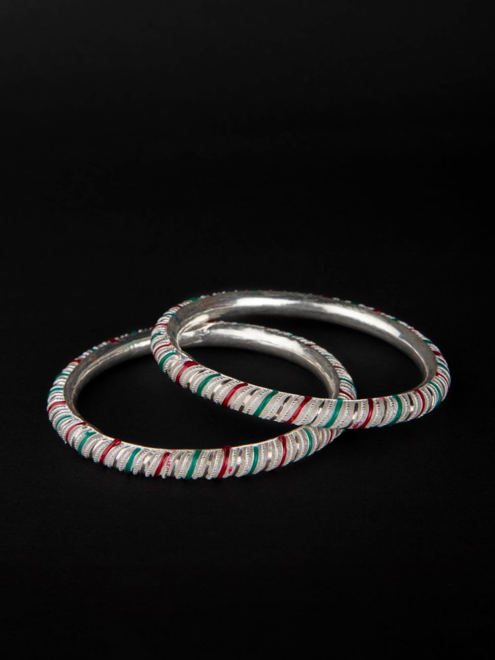 Buy Women Silver Finish Zirconia Stone Floral Cuff Bracelet - Jewellery -  Indya