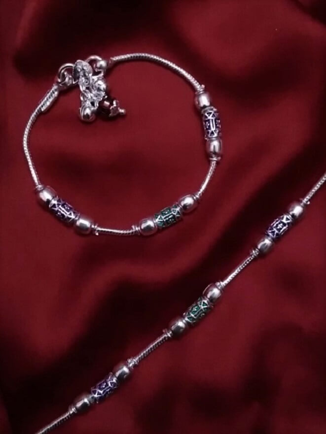 Baby Girl Anklets Online | Silver Anklets for Babies – Silverlinings