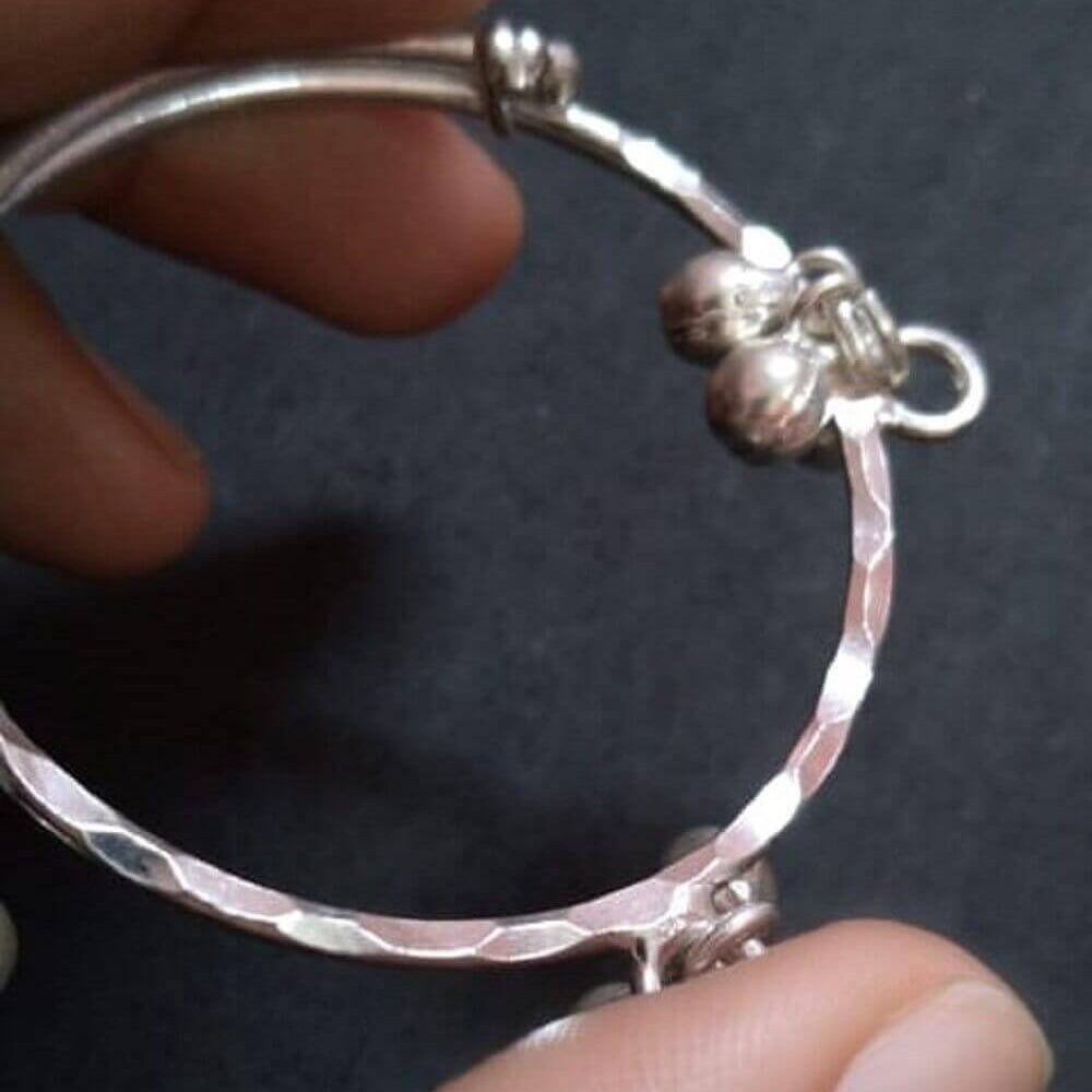 
                      
                        Silver Baby Bangle India
                      
                    