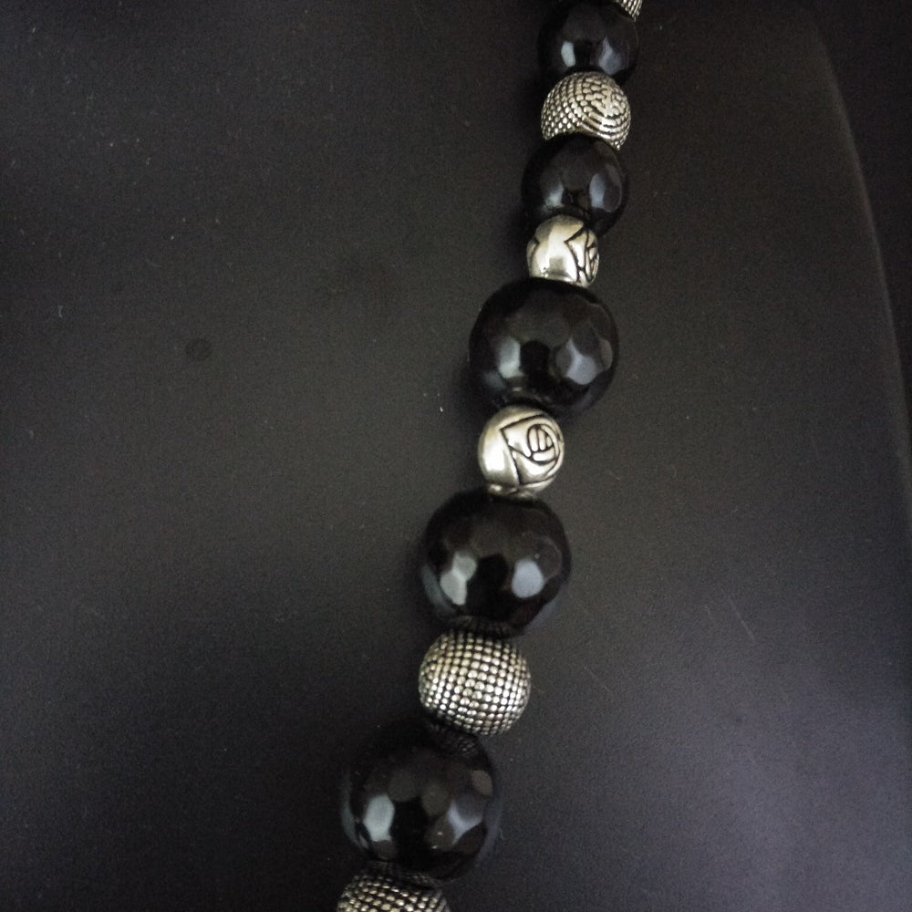 
                      
                        Black beads necklace     
                      
                    