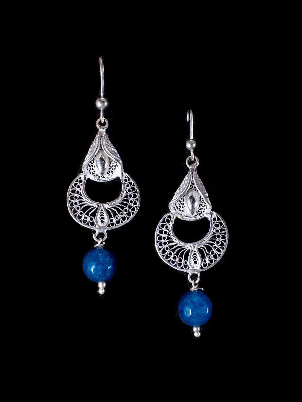 Load image into Gallery viewer, Blue Earrings online    
